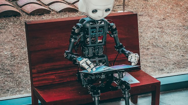 AI tools in a working environment, code on screen, focused developer