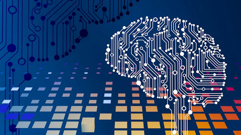 A glowing AI chip close-up, representing the precision of domain-specific AI agent design